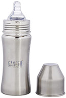 Ganesh Stainless Steel Baby Feeding Bottle - 240 Ml