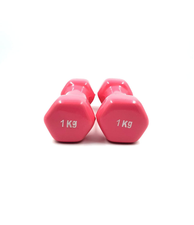 Generic Vinyl Fixed Dumbbell, Adult 1Kg Pack Of 2