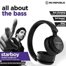 Nu Republic Starboy Bluetooth Headphones (Black)