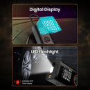 Portronics Vayu 7.0 Tyre Inflator, Full-Size Digital Display, 4000 mAh Battery, 150 PSI Pressure, Preset Modes, Flashlight with SOS, Pressure Detection, for Cars, Bikes, Bicycles & Balls(Black)