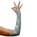 Petals Arm Sleeves - Grey