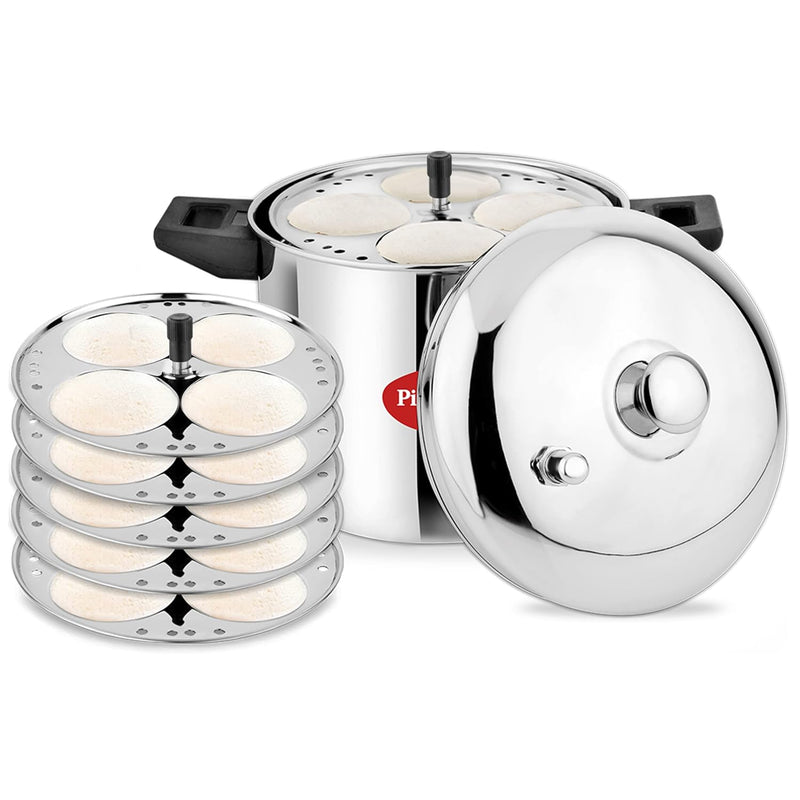 PIGEON Idly Maker 6 Plates Compatible with Induction and Gas Stove