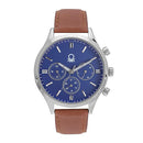 Signature Blue Male Multifunction Analog Leather Watch UWUCG0003