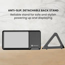 Portronics Freedom 5 Provides Double Utility- a 15W Wireless Charger for Your iPhone (12 & Above Series) and a Photo Frame to Preserve Your Timeless Memories(Black)