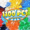SKY LINE OCEAN Building Blocks Set – 1100 Pieces, Random Colors & Shapes, STEM Toys for Kids 6+ Years | Compatible Bricks, Educational Gift for Boys & Girls | 6 Months Structural Warranty