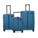 Nomad Explorer Set of 3 Luggage, Cabin 57.5 cm, Check in Medium 67.5 cm, Check in Large 77.5 cm, Hard-Sided Polycarbonate Trolley Bag, Silent Spinner Wheels, TSA Lock
