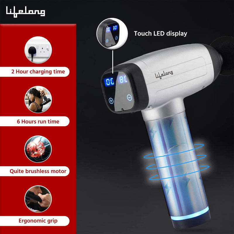 Gun Massager Deep Tissue Body Massage Machine For Pain Relief-LLGM18