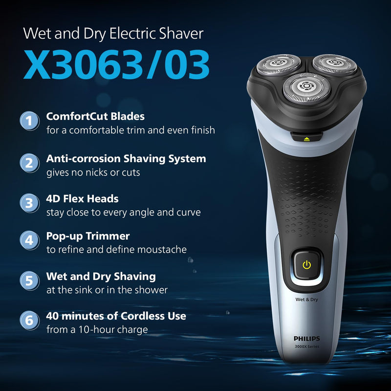 Wet & Dry Shaver X3063