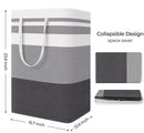 HOQ Linen Laundry Hamper- large Collapsible Laundry Basket