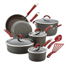 Rachael Ray Cucina Hard-anodized Aluminium Non-stick Cookware Set, 12 Piece (Multicolor)