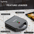 750 W Grill Sandwich Maker-LLSM120G