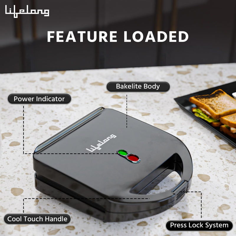 750 W Grill Sandwich Maker-LLSM120G