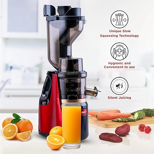 PIGEON Cold Press Slow Juicer| 150W Low Heat Motor| Nutrient Rich Juice| All-in-1 Fruits & Vegetable Juicer