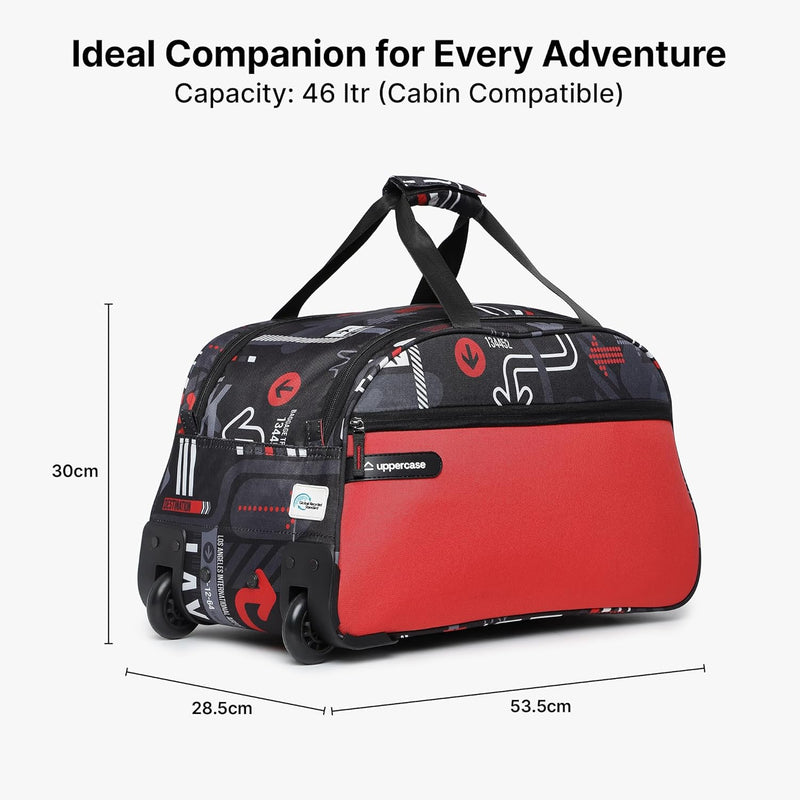 Uppercase JFK 52 Duffle Trolley Bag Red