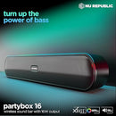 Nu Republic (Party Box 16, 16 W, Black) Soundbar
