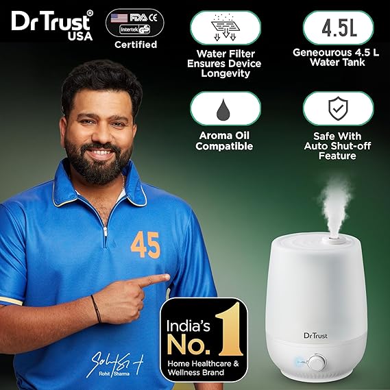 Dr Trust Luxury Cool Mist Room Humidifier for Adults and Baby Bedroom 4.5L - 907