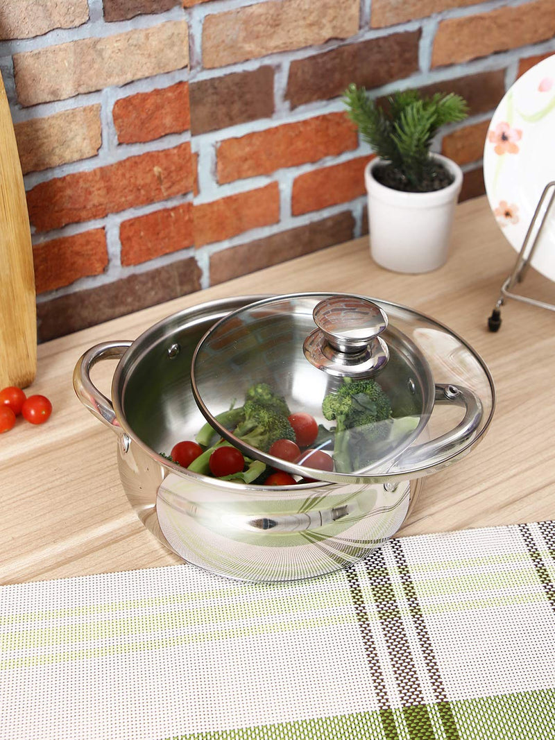 Generic Stainless Steel Belly Casserole with Lid