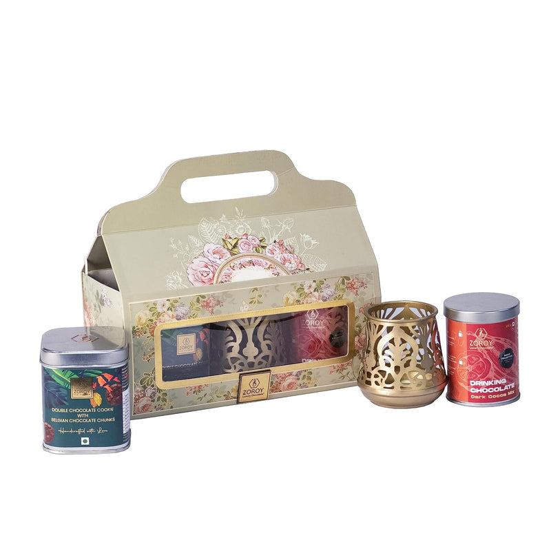 Votive Combo Gift Box With Assorted Goodies