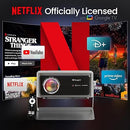 E Gate Zen 12X | Official Google TV & Netflix Inside | 100% Dust Proof | Brightest 1200 ISO | Native 1080p Projector 4K Ultra HD | Auto Keystone & Focus