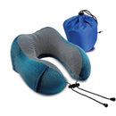 Neck Pillow with Memory Foam and Striped Texture