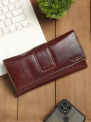 Genuine Leather Maroon Color Wallet