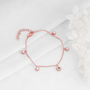 Anushka Sharma Rose Gold Flower Charm Bracelet