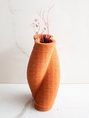 Twisted Vol IV Vase Brown