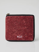 Kiwi Zip Cork Wallet Wine Red