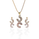 ARCADIO Celena Pendant Necklace and Earrings Set