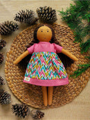 Nilah High Waist Dress Cotton Fabric Toy - Single Doll
