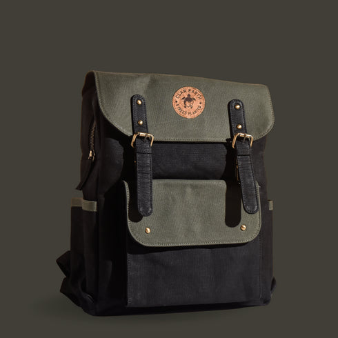 Dugong Backpack - Olive Green & Charcoal Black