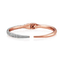 ARCADIO Edgware Pave Cuff Bangle Bracelet