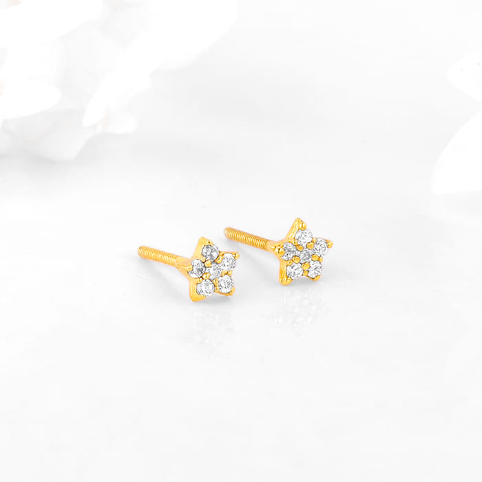 Anushka Sharma Golden Star Constellation Studs