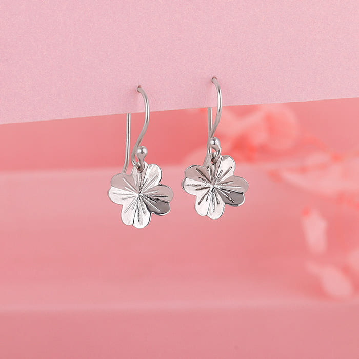 Silver Petals Earring