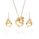 ARCADIO Endless Mother's Love Pendant Necklace and Earrings Set