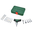 BOSCH 22 Pcs Bit Ratchet Screwdriver T-handle 22 Pcs Set (1600A02Z9T)