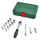 BOSCH 1/4-inch Drive Socket Ratchet Set 14-Piece (1600A02BY0)