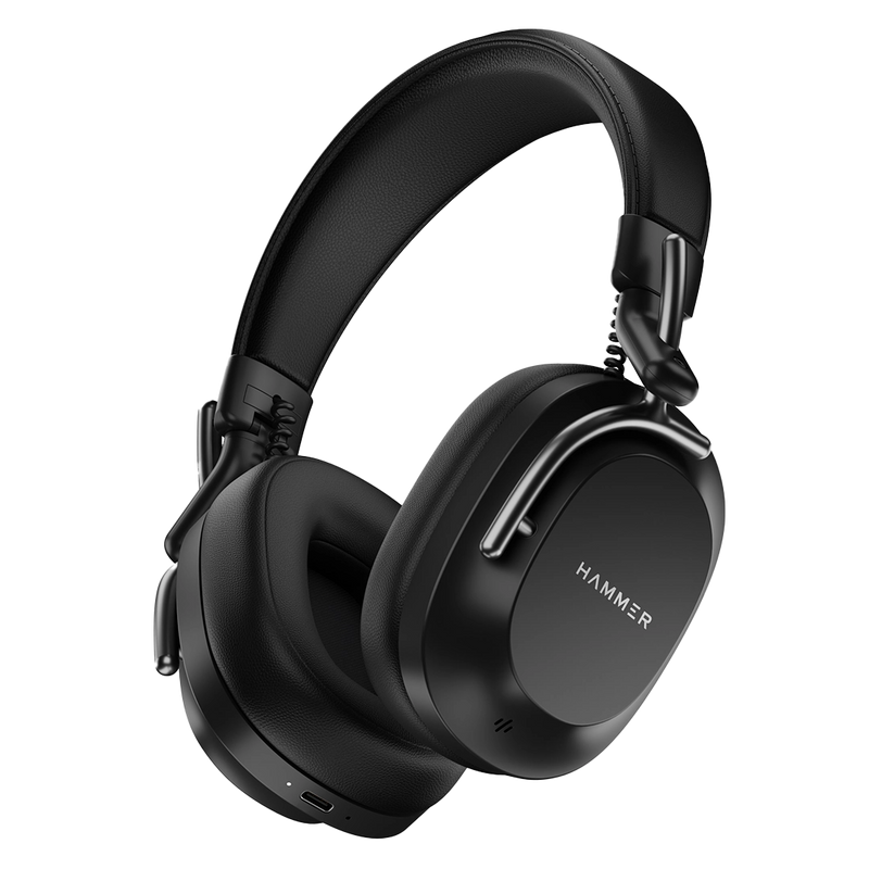 Bash Pro Wireless Headphones with 32db Hybrid ANC & Quad Mics