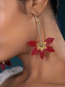 Mira Red Earrings