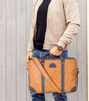 Premium Leatherette Laptop Sling Bag