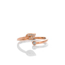 ARCADIO Olive Leaf Fashion Adjustable Ring - ARJWR1033RG