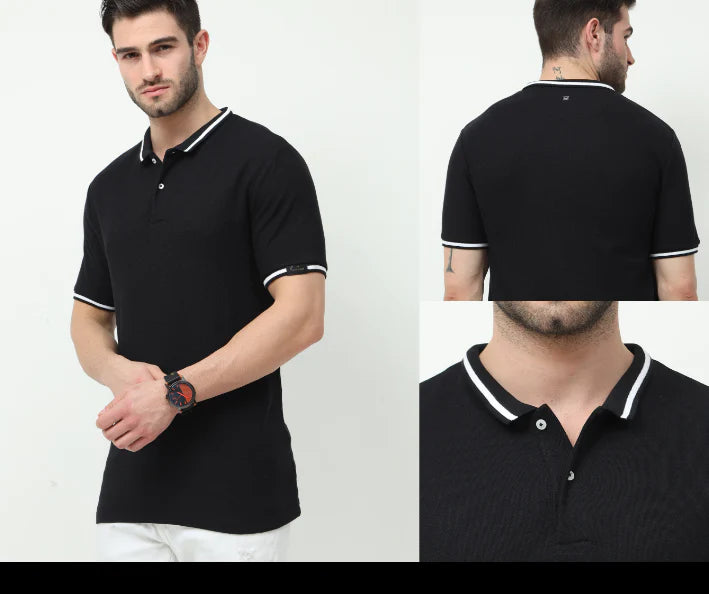 Polo tee with tipping