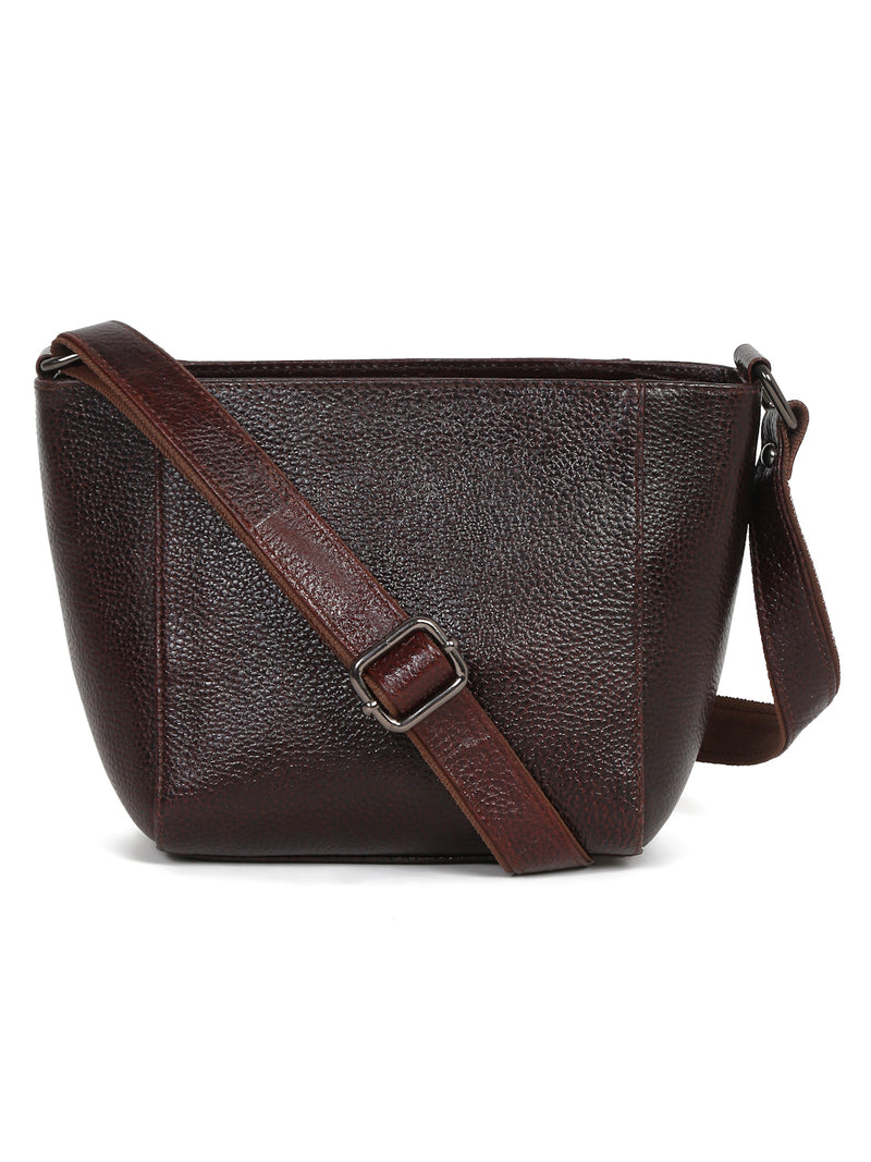 Women's Solid Brown Shoulder Handbag