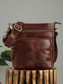 Men's Leather Messenger Bag