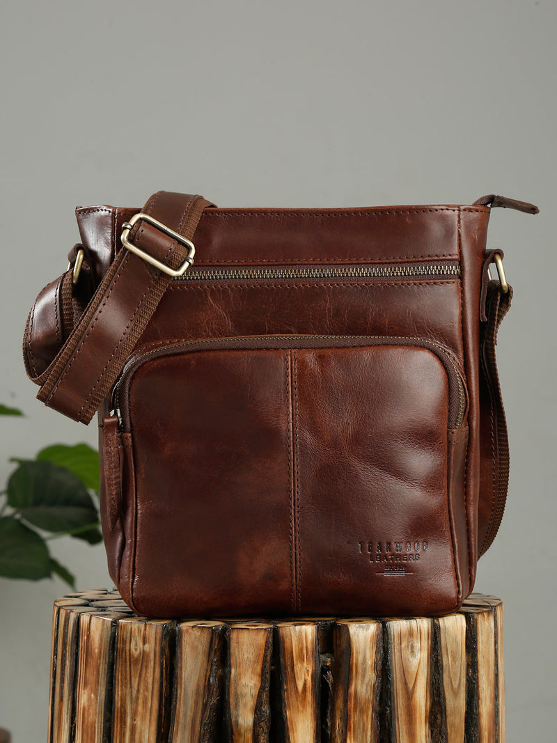 Men's Leather Messenger Bag
