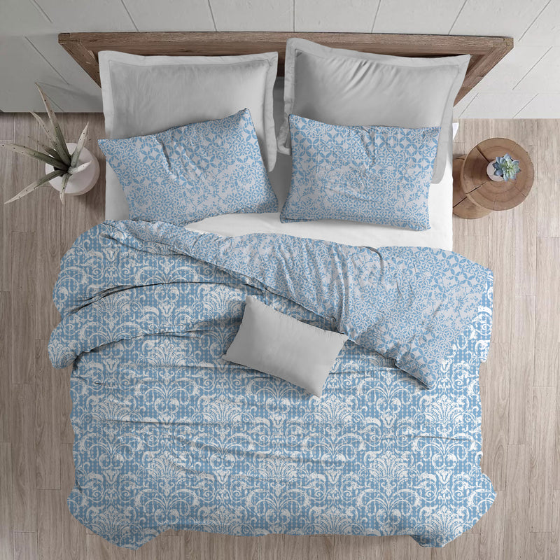 Trident Essence Micro Double Bedsheet Set with 2 Pillow - Neer