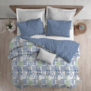 Trident Essence Micro Double Bedsheet Set with 2 Pillow - Prism