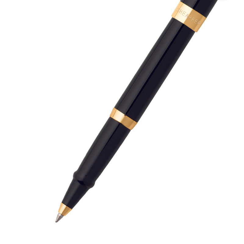 PEN SHEAFFER SAGARIS E9471 GLOSS BLACK WITH GOLD TONE TRIM RB