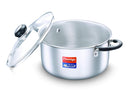 Prestige 24Cm/5.5L Tri-Ply Stainless Steel Splendor Casserole With Glass Lid|Gas And Induction Compatible| Even Heat Distribution|Strong And Durable| Perma-Cool Handles