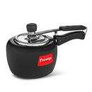 Prestige Apple Duo Plus Svachh Hard Anodised Inner Lid Pressure Cooker, 2.0 L (Black), 2 Liter